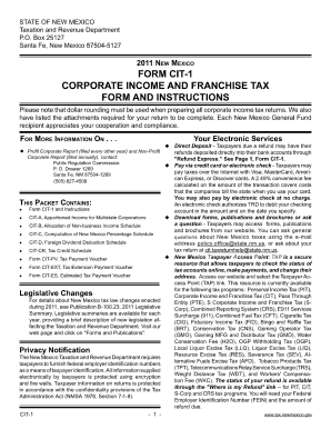 New Mexico Cit 1  Form