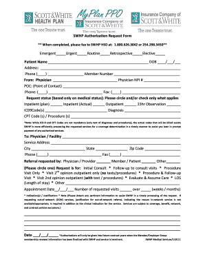 Baylor Scott and White Prior Authorization Form