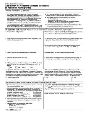 Usps Form 3623