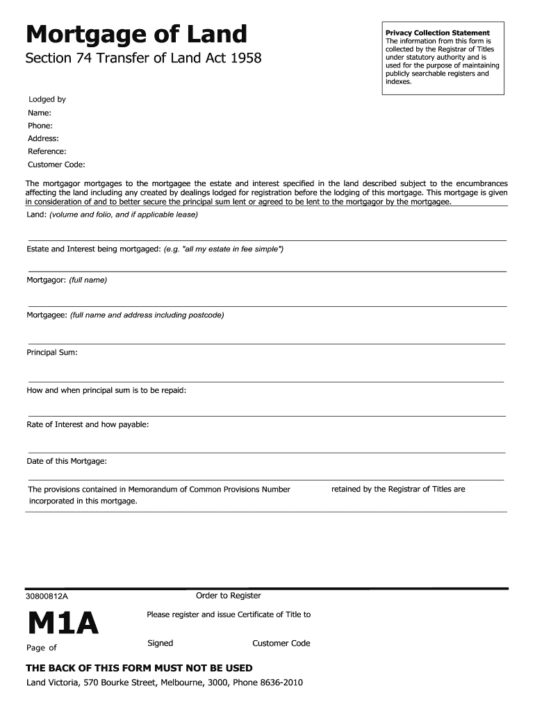 M1a Form