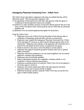 Interagency Placement Screening Form