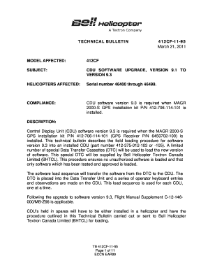 TECHNICAL BULLETIN 412CF 11 95 March 21 MODEL  Form