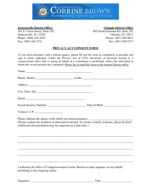 Corrine Brown Representative Form