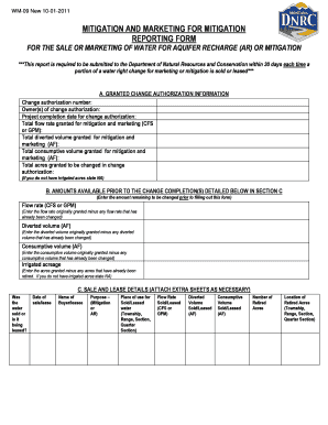 Form WM 02 Montana Department of Natural Resources and