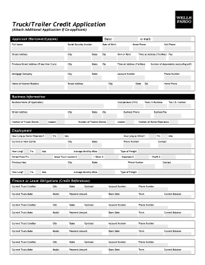 Applicant BorrowerLeasee LCAPP  Form
