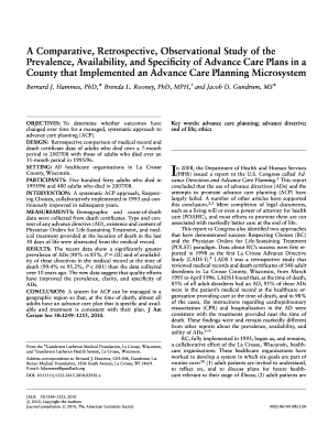 A Comparative, Retrospective, Observational Study of the Wvendoflife  Form