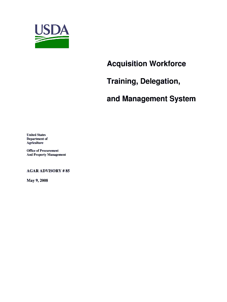 Acquisition Workforce Training Delegation and Management System  Form