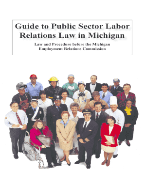 Guide to Public Sector Labor Relations Law in State of Michigan Michigan  Form