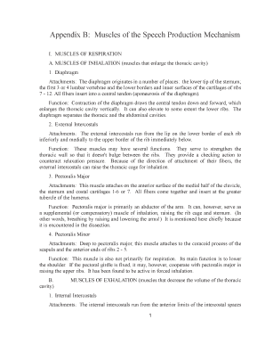 Appendix B Muscles of the Speech Production Mechanism  Form