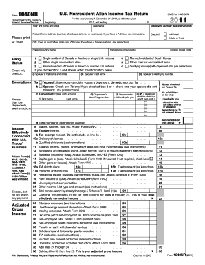 1040nr Form