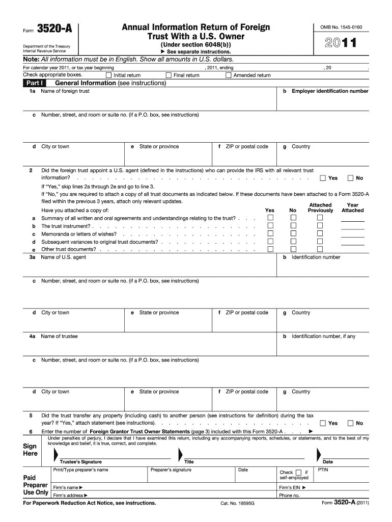  Form 3520 2011