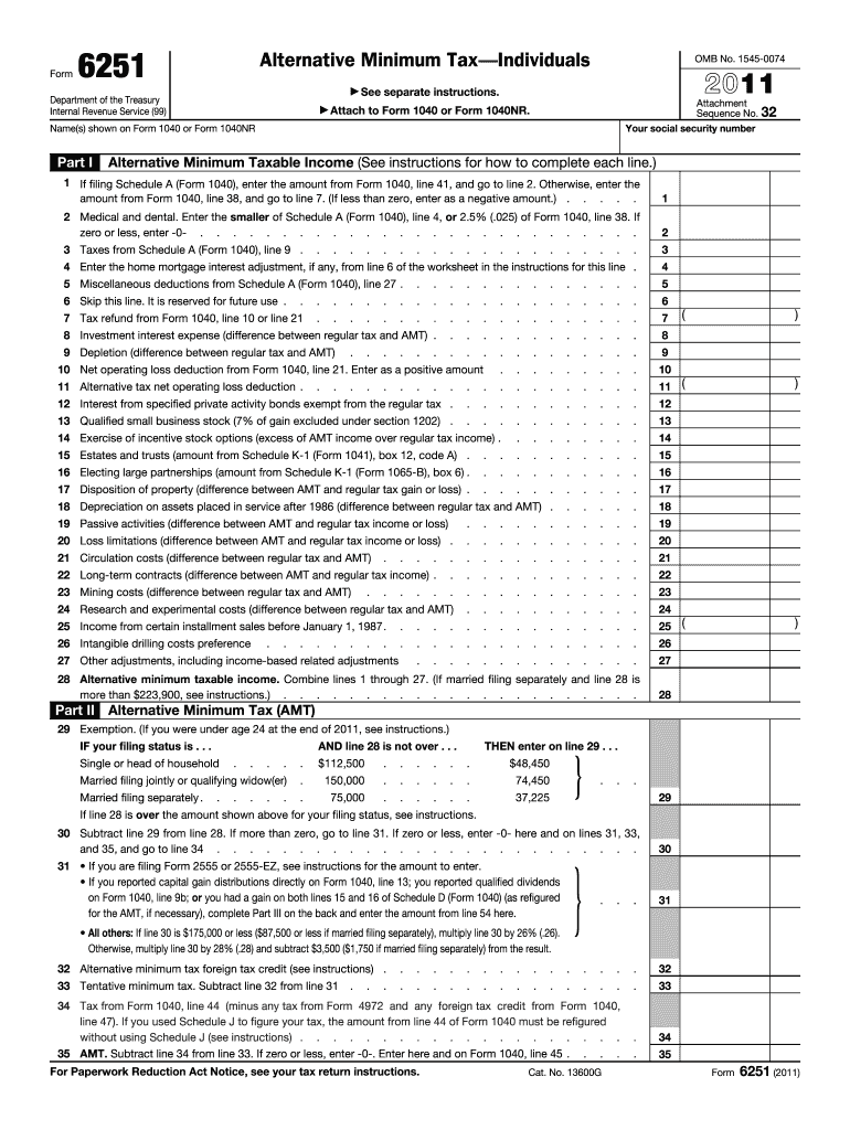 F6251 Form