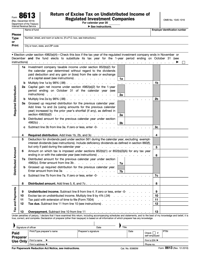 Form 8613