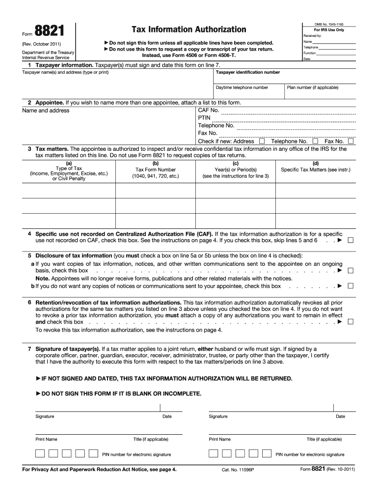 Tax Authorization Form