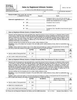 Schedule 2 Form 8849