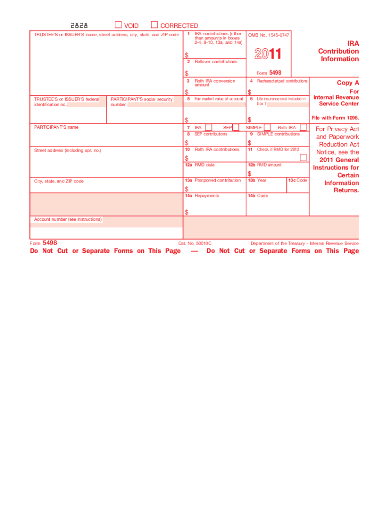 2011 5498-ESA form