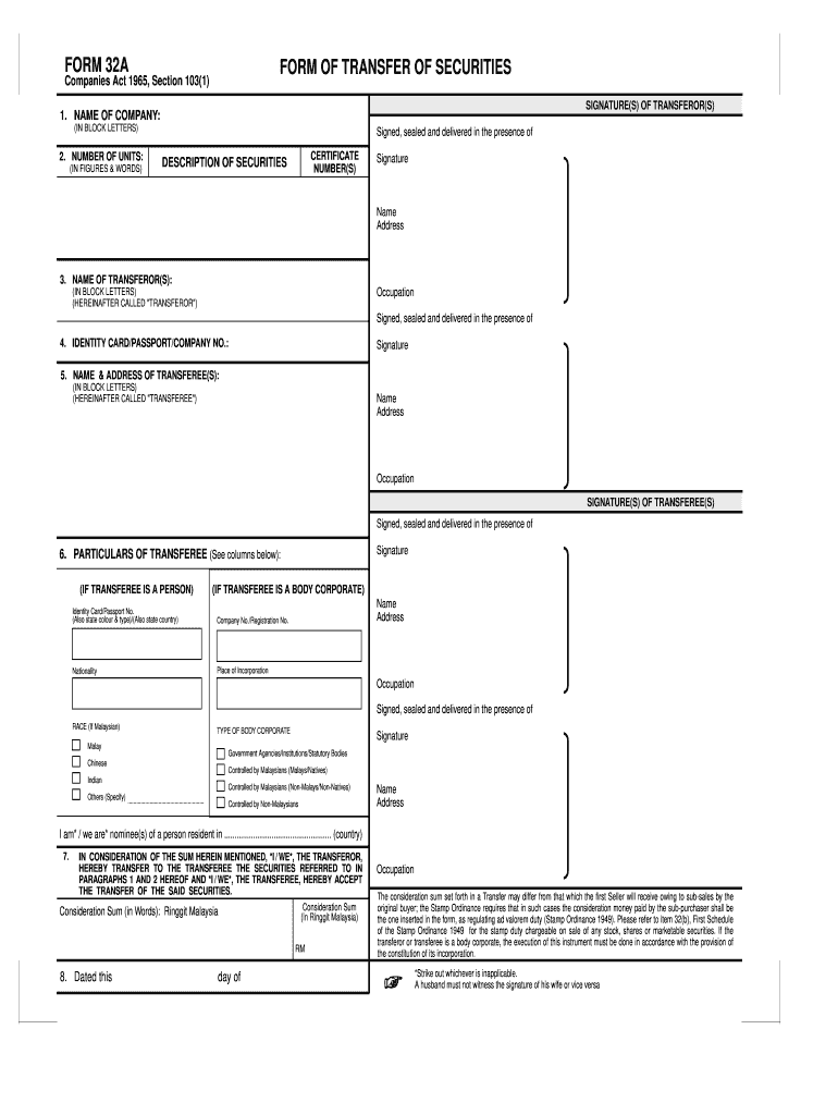 Get and Sign Form 32a PDF