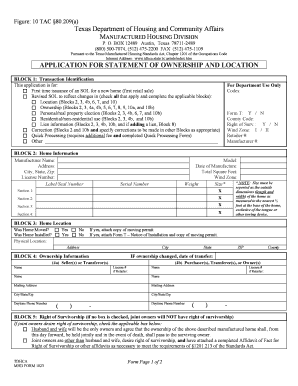 Texas Department of Housing and Community Affairs APPLICATION Texinfo Library Unt  Form