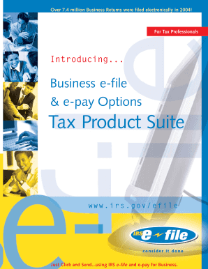 Publication 4457 Rev April Business E File &amp; E Pay Options Tax Product Suite  Form
