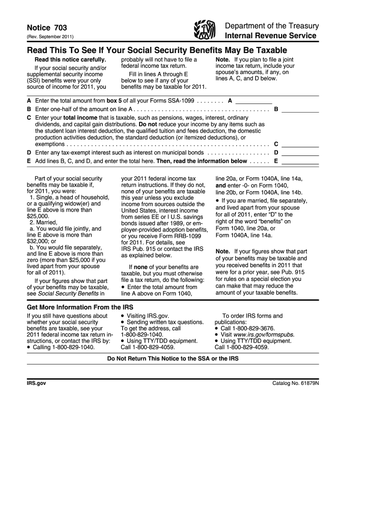  Irs Form 703 for 2011