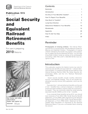 Irs Publication 915 for Form