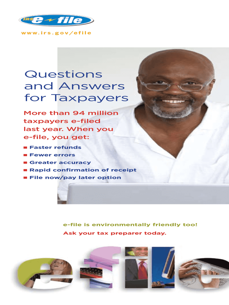 Publication 3007 Rev 10 Questions and Answers for Taxpayers Brochure  Form