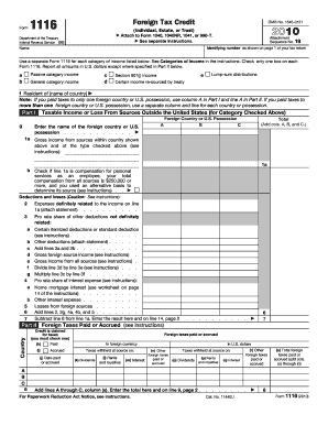 Form 1116 Filla