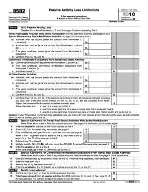 Irs Form 8582 for