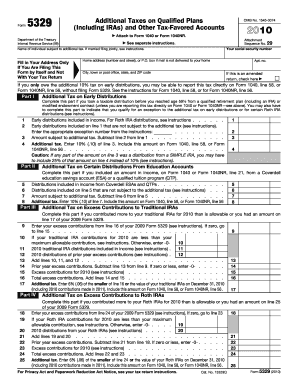 Printable Federal Tax Form 5329