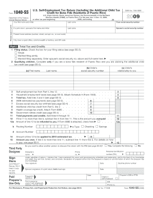 PDF 1040 Ss Tax Form