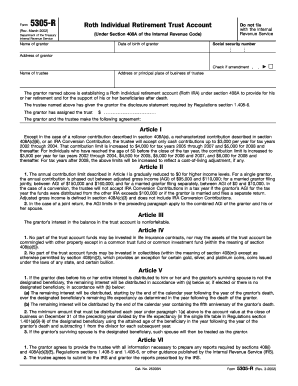 Under Section 408A of the Internal Revenue Code  Form