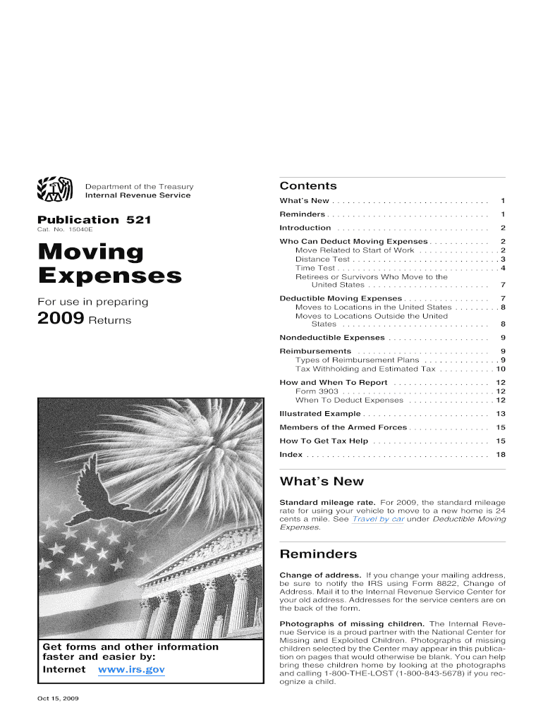 15040E Moving Expenses for Use in Preparing Who Can Deduct Moving Expenses  Form