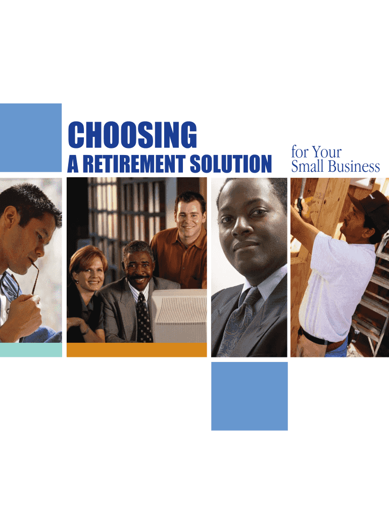 Publication 3998 Rev 6 Choosing a Retirement Solution for Your Small Business  Form