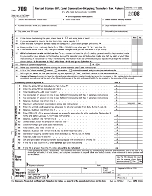 Sample Completed Irs Form 709