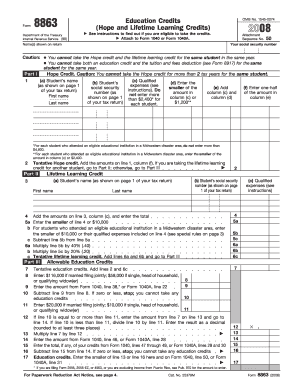 Form 8863 Instructions
