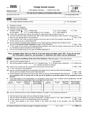  Form 2555 2007