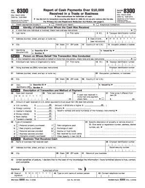 8300 Form PDF