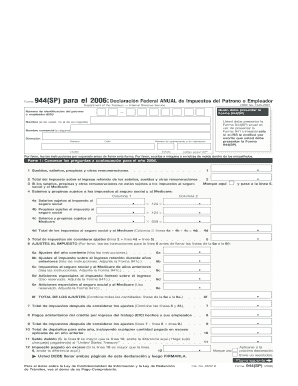 Form 944 SP Fill in Capable