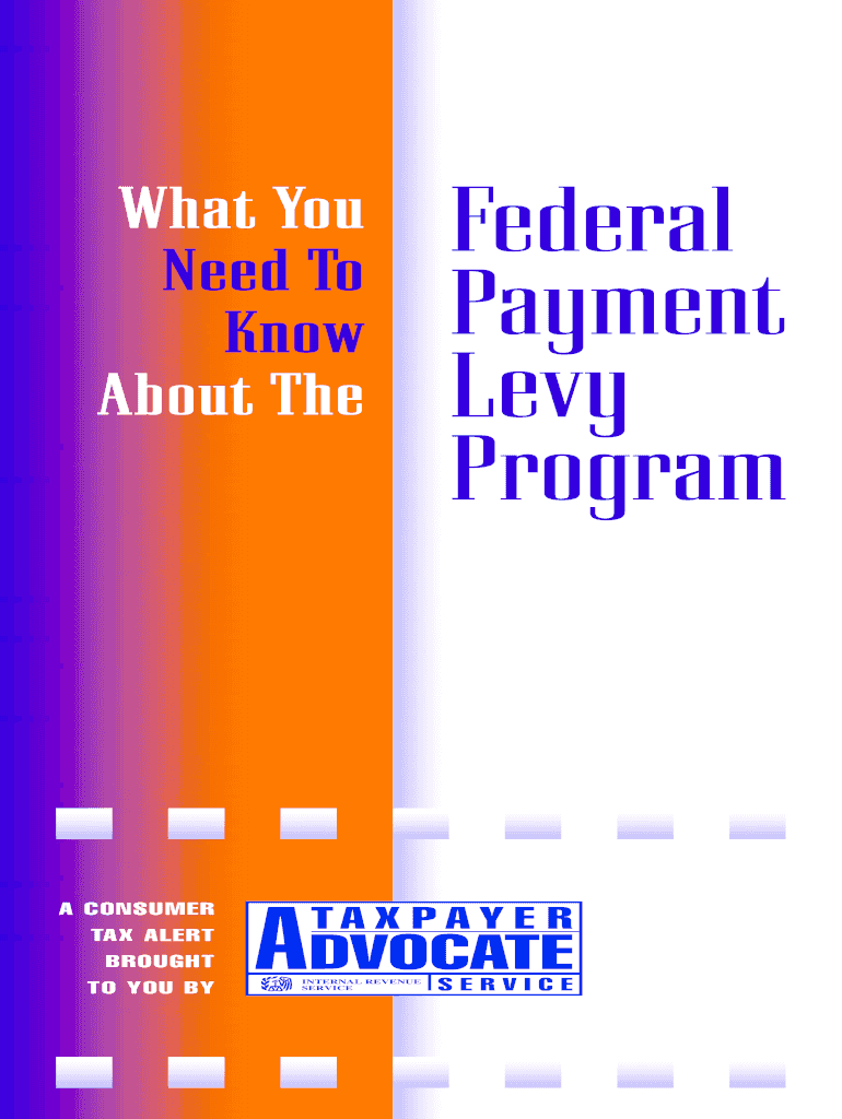 Publication 4418 Rev June Federal Payment Levy Program  Form