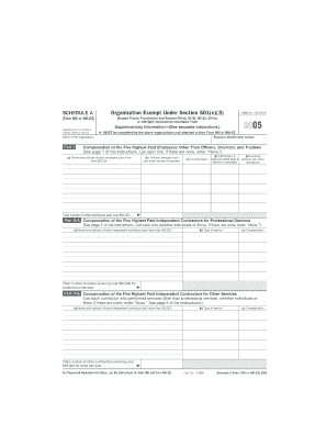 Form 990 or 990 EZ Schedule a Fill in Capable Organization Exempt under Section 501c3