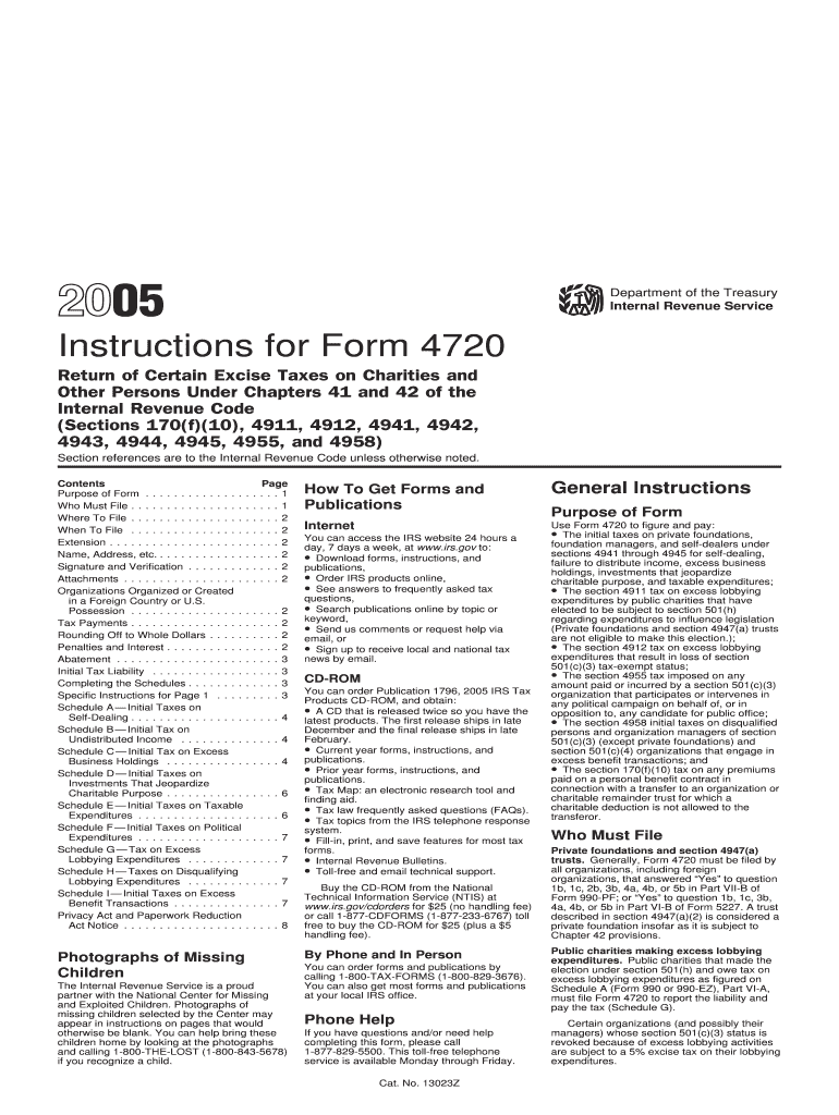 Instructions for Form 4720