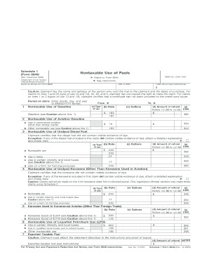 Form 8849 Schedule 1 Rev December Fill in Capable