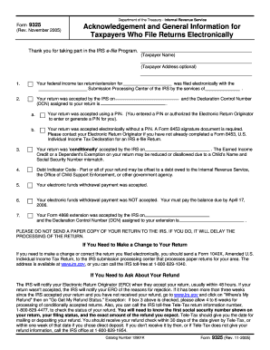 Form 9325 Rev November Fill in Capable