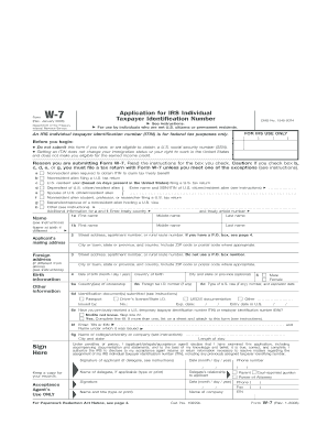 Form W 7 Rev January Fill in Capable