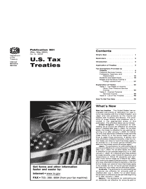 Publication 901 Rev May U S Tax Treaties  Form