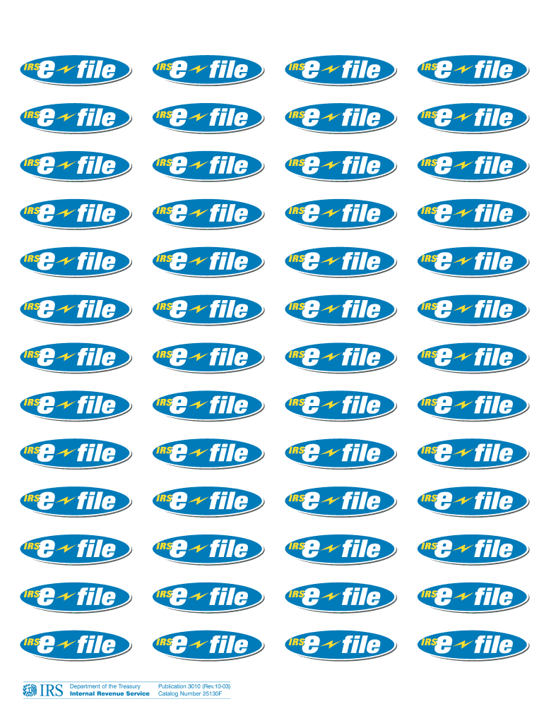  E File Stickers  Form 2003