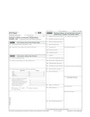 1545 1668 Schedule K 1 Form 8865 Department of the Treasury Internal Revenue Service Tax Year Beginning and Ending or , , 200 Pa