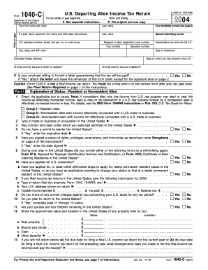 Form 1040 C U