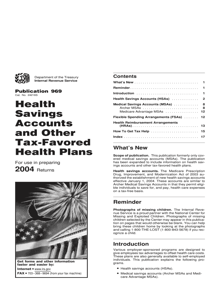 About Publication 969Internal Revenue Service IRS Gov  Form