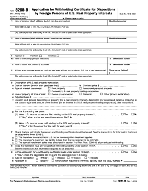8288 B Fillable Form